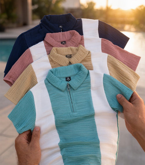 A Astripped Zipper cloth 4 pieces Rs.999 Only