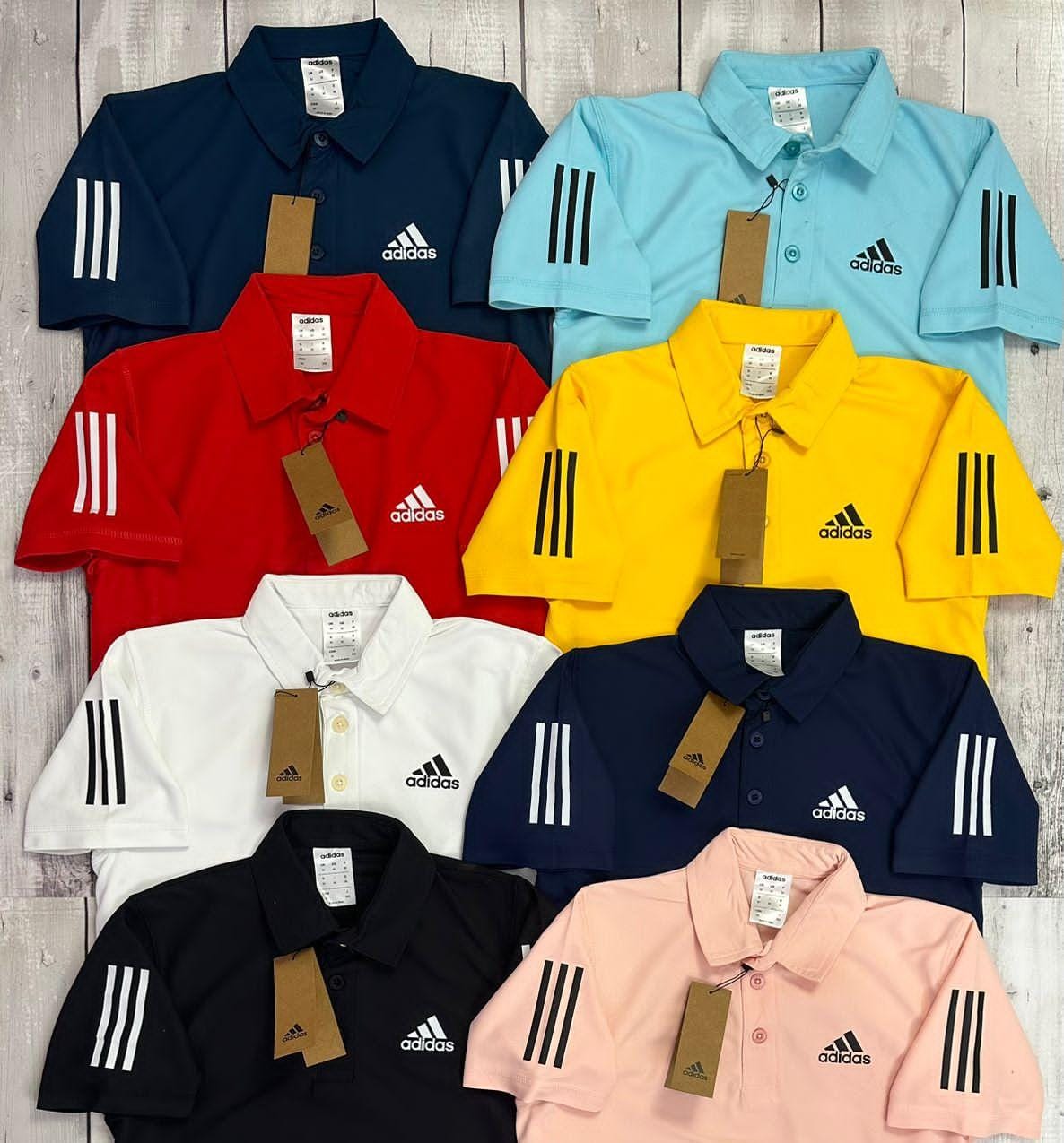 Adidas Polo Tshirts 5 Pieces 999